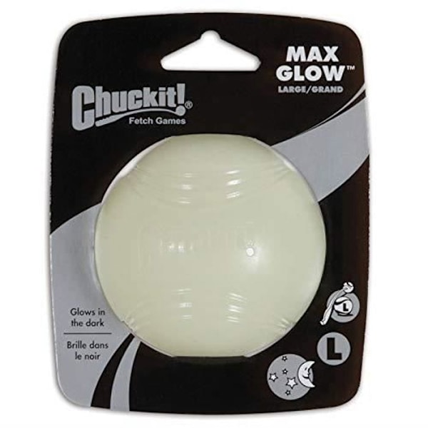 Chuckit Max Light Up Ball - Naturgummi - 7,3 cm - 1 förpackning - Liten