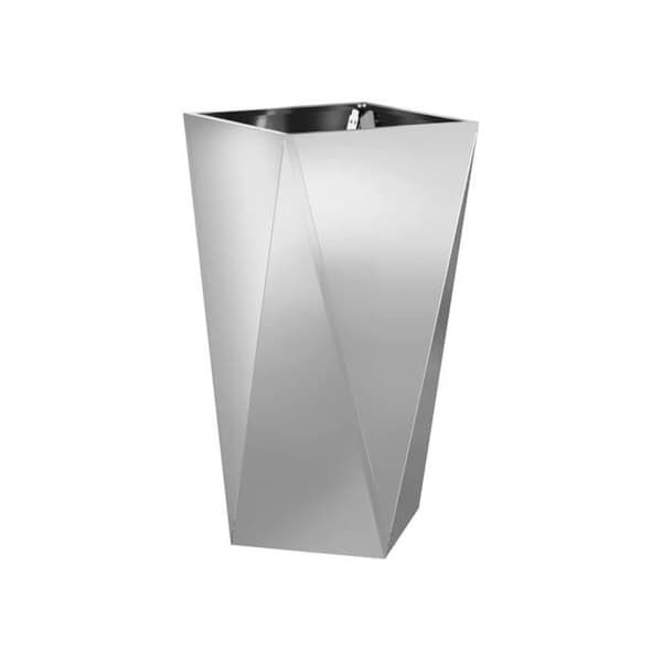 Galvaniserad stålplanterare - vidaXL - 40x40x75 cm - Silver - Montering krävs - Väderbeständig