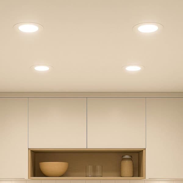 Inbyggda LED-spots JANDEI 6-pack, 18 W, 1500 lumen, varmvit 3000 K