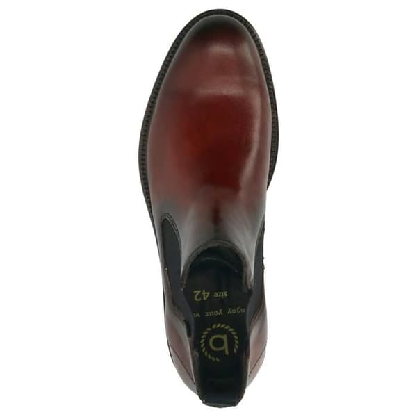 Herrboots Bugatti Bonifacio i brunt läder - sula av termoplastgummi, klack 2,5 cm brun 43