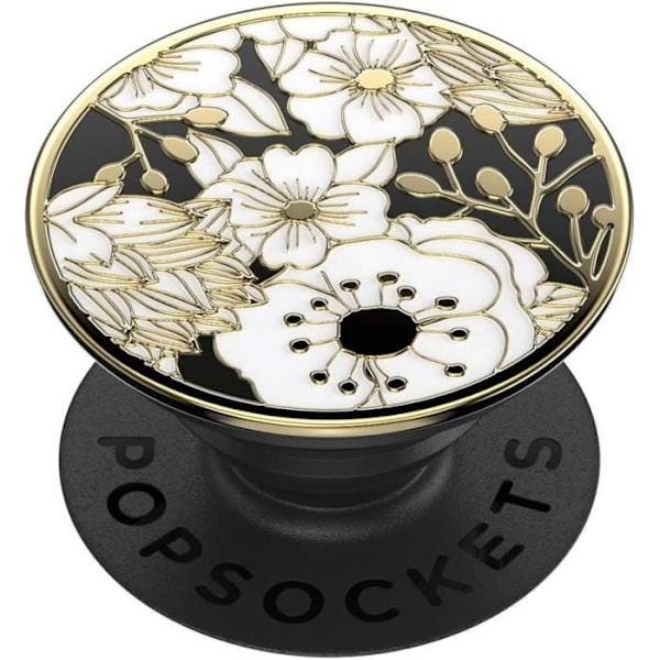 PopSockets PopGrip - Stöd och Grepp för Smartphone och Surfplatta med en Utbytbar Topp - Emalj Vilda Blommor