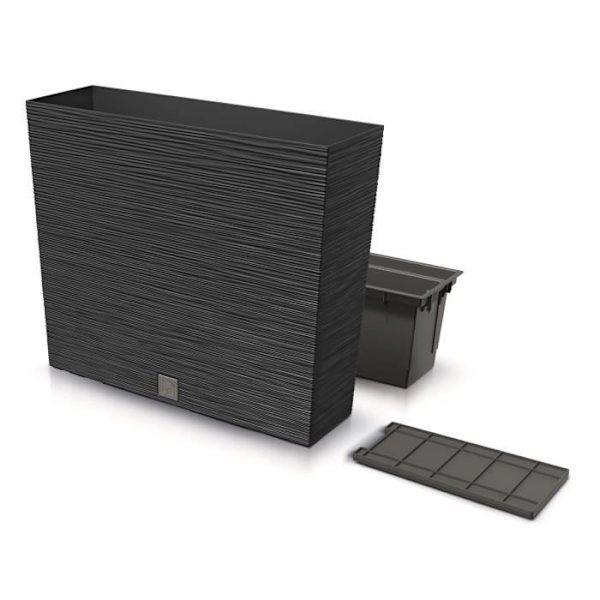 Jardiniere Prosperplast Furu Case T insatslåda DFC600T-S433 blomkruka - antracit - 12/44L Antracit