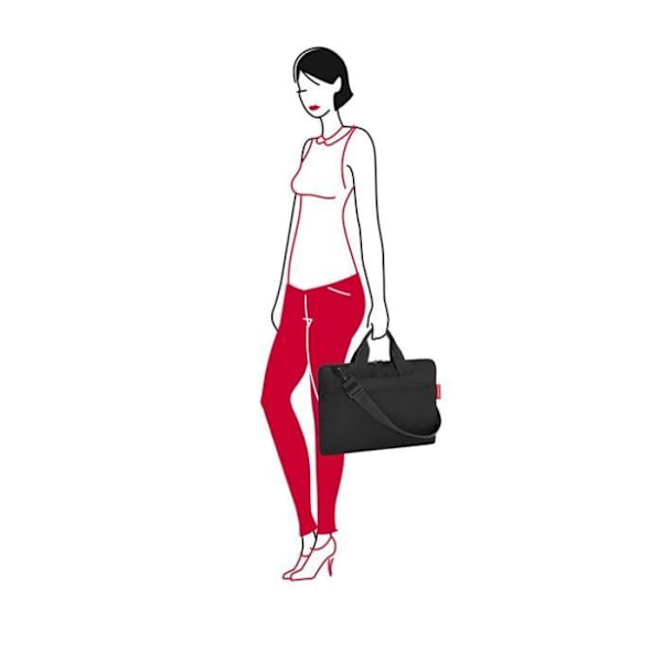 Laptopväska 15,6 tum Netbookbag 40 cm 28,5 SVART