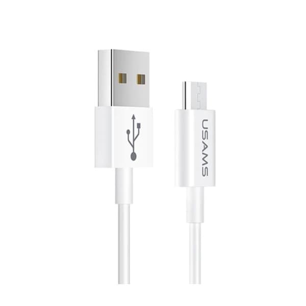 USAMS 1m Höghastighets MicroUSB Vit Kabel