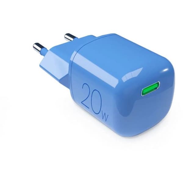 Laddare - Puro USB-C 20 W GaN väggadapter Blå