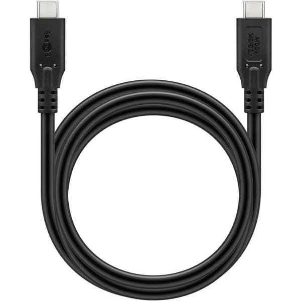 USB-C-kabel - GOOBAY - 4.0 - 2 m - 100 W - 40 Gb/s - 8K UHD