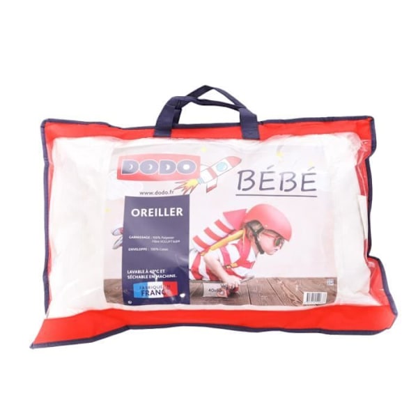 Mjuk Baby Dodo syntetisk kudde - DODO - 40x60cm - Suprelle Polyester - Rektangulär Vit