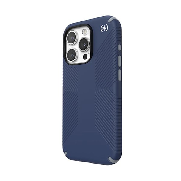 Speck Presidio2 Grip - Skal för iPhone 15 Pro (Kustblå / Blyg grå / Vit)