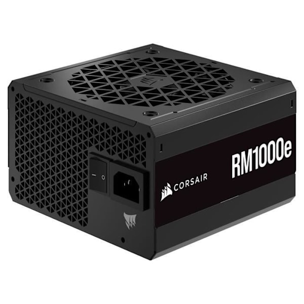 CORSAIR - RM1000e - Strömförsörjning - 1000 Watt - ATX 3.0 Silent - Certifierad 80 PLUS Guld - (CP-9020264-EU) Svart