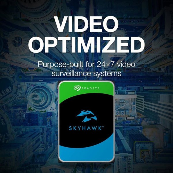 Seagate SkyHawk ST6000VX009 intern hårddisk - hårddisk - 6 TB - SATA 6Gb/s
