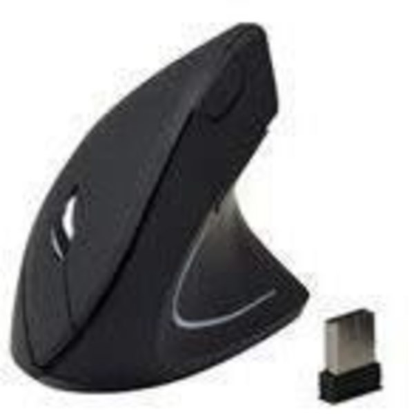 MCL SAMAR Mouse SS-618DW/N - Ergonomisk - För högerhänta - 6 knappar - Trådlös - 2,4 GHz - Svart