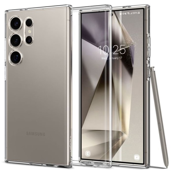 Fodral till Samsung Galaxy S24 Ultra - Spigen Liquid Crystal - Genomskinlig Transparent