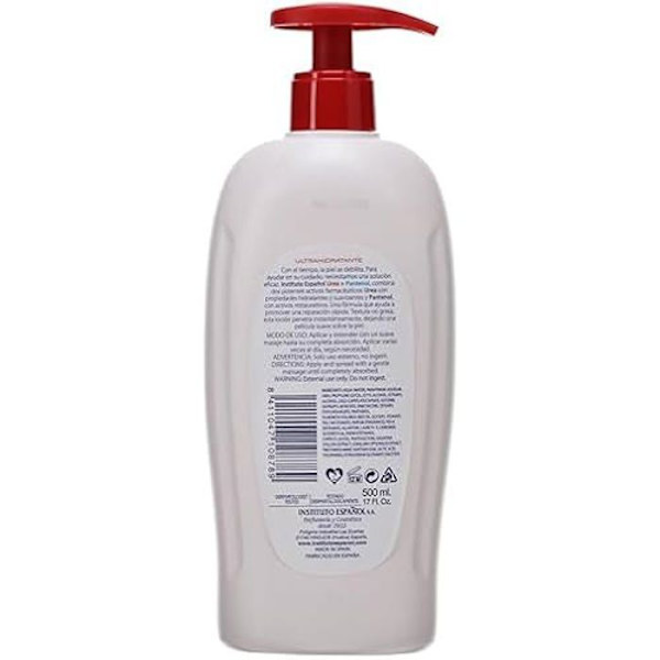 Moisturizing Loción - INSTITUTO ESPAÑOL - 500ML - Urea + Pantenol - Hypoallergen - Känslig hud