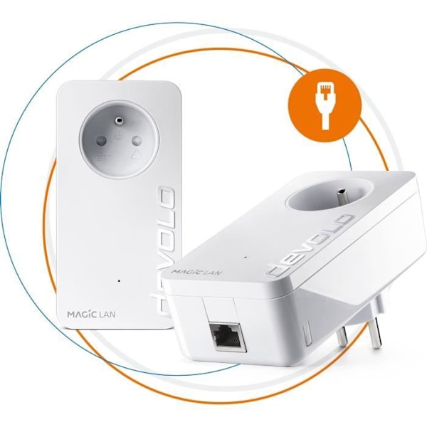 DEVOLO Magic 1 LAN - Startpaket - 2 PLC-adaptrar - 1200 Mbits/s