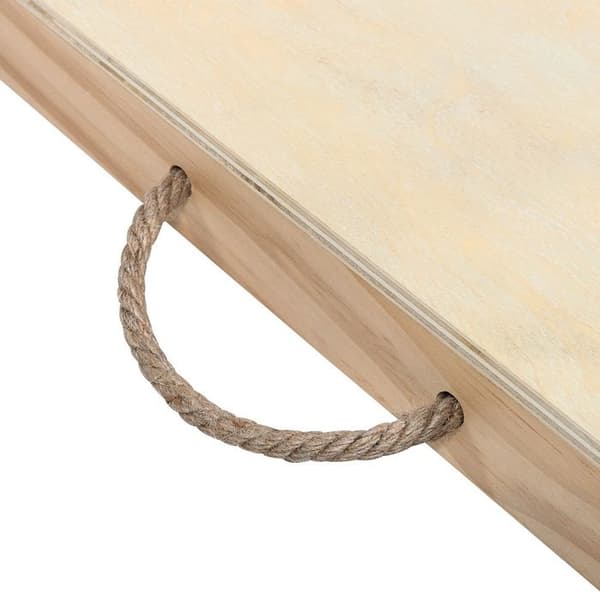 Cornhole kastspel med 8 påsar beige