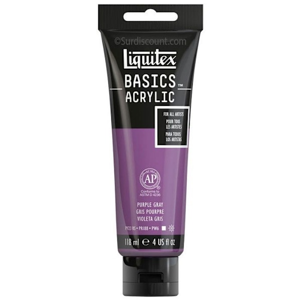 Akrylfärg - LIQUITEX - BASICS - 118 ml - Grå lila - Tub 263 lila grå