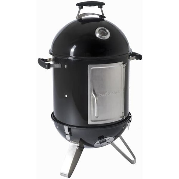 Smoker - BARBECOOK - Oskar S - Emaljerat stål - Varm- och kallrökning Svart