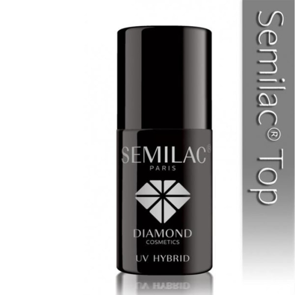 Top shine UV/LED SEMILAC Hybrid 7 ml för semipermanent nagellack eller HARD gel