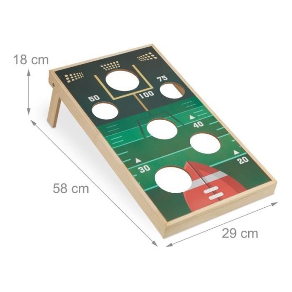 Cornhole toss-spel med 11 element - 10039130-0