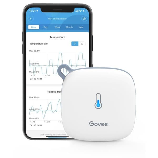 Termometer och Hygrometer - Govee - H5179 - Wi-Fi Display - Autonom