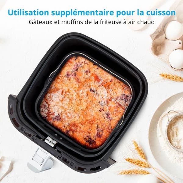 Luftfritös - MEDION MD11740 - 5,3L - 2150W - Touchscreen - 9 Program - Vit Vit