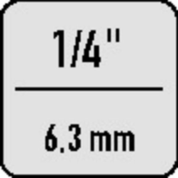 Dynamometrisk nyckel - HAZET - 4-40Nm - 1/4" - L.256mm - Noggrann
