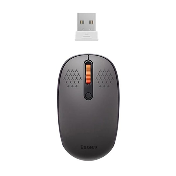 Trådlös Tri-Mode Mus F01B (B01055503833-00) Bluetooth 5.0, 2.4G, 1600 DPI - Baseus - Frostgrå
