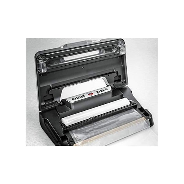 Rommelsbacher VAC 485 TOP Vacuum Sealer med rullfack och skärkniv, svart/silver