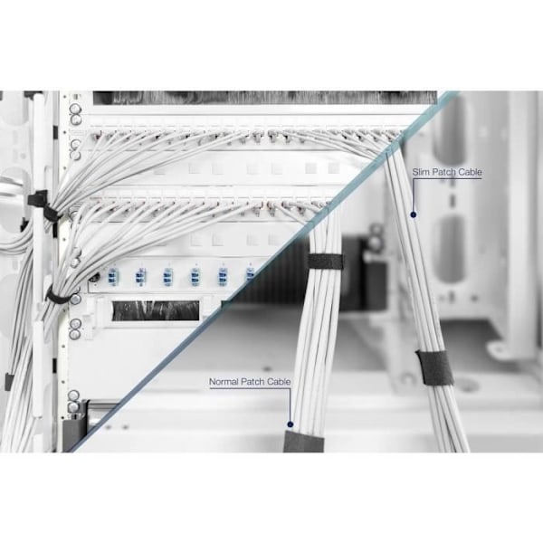 Digitus CAT 6 U/FTP nätverkskabel 1,50m - Vit - Dubbelskärmad, flamskyddad, folieskärmande