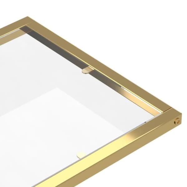 vidaXL Dator sidobord Transparent 50 x 35 x 65 cm Härdat glas