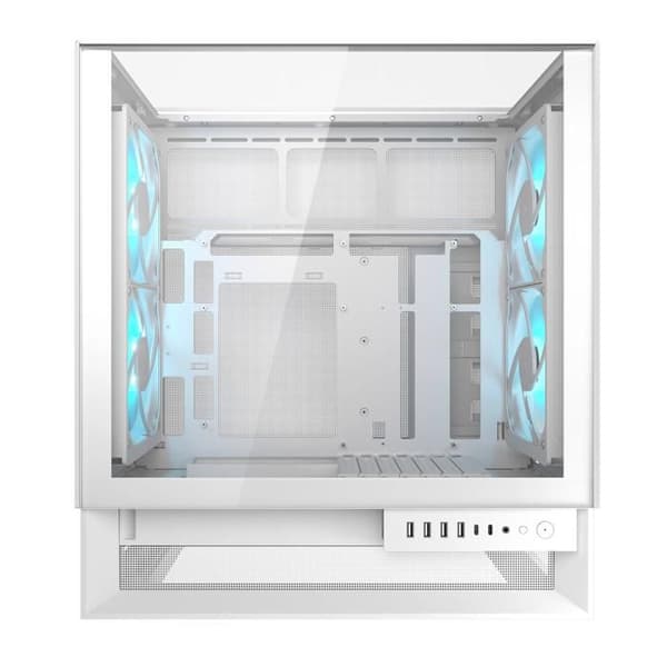 Gaming PC-chassi - COUGAR - OMNYX - Vit - Mid-Tower ATX - 4 ARGB PWM-fläktar
