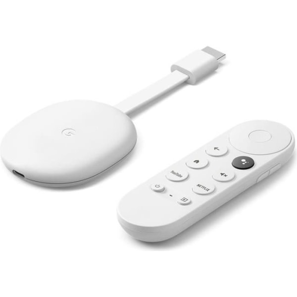 Google Chromecast Media Gateway med Google TV 4K-version - GOOGLE - HDMI - Wi-Fi - 4K - Svart