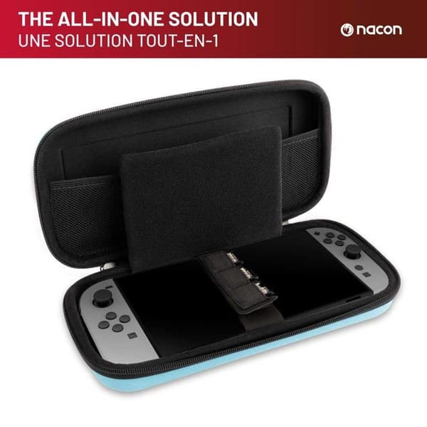 Transportfodral - NACON - Kompatibel med Nintendo Switch 2, OLED & Lite - Styv - Blå - Skydd Blå