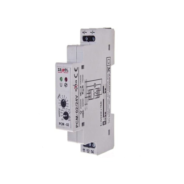 Chronometre Zamel - EXT10000076 - Tidsrelä 1P 16A 0,1sek-10dagar 24V AC/DC ()