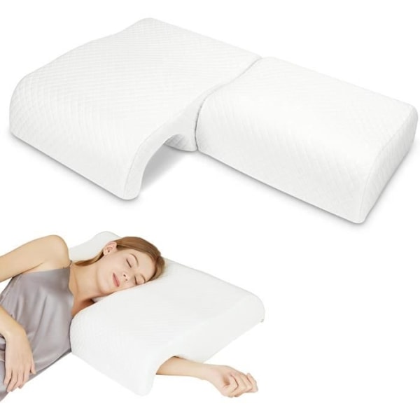 Parker för par - HOMCA - Minnesfoam - Ergonomisk - Andningsbar - Tvättbar Vit