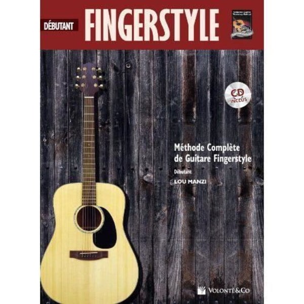 Volonte - Co Fingerstyle Guitar Beginner av Lou Manzi + Cd - 9788863882667