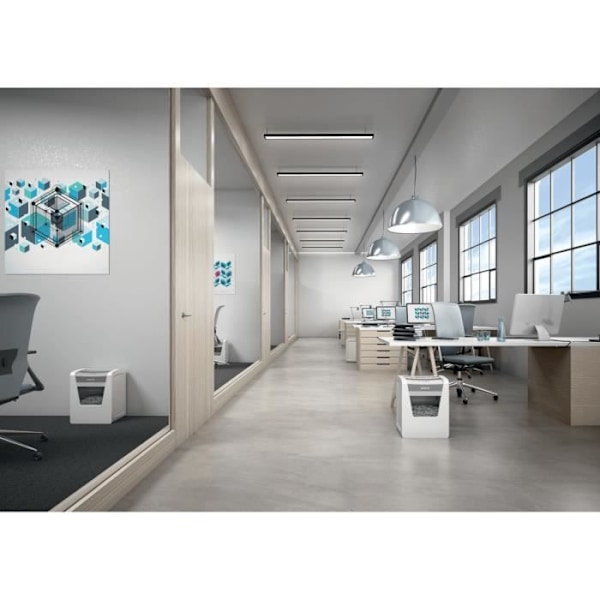 Leitz IQ Office P-5, Micro-cut strimling, 22,3 cm, 2 x 15 mm, 23 L, Taktil, 120 min