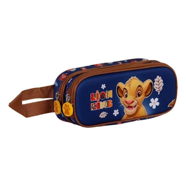 Trousse Dubbel 3D - Disney Lejonkungen Liten Ansikte - Blå - One Size Blå
