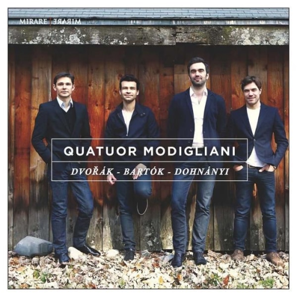 Dvorak - Bartok - Dohnanyi av Quatuor Modigliani (CD)