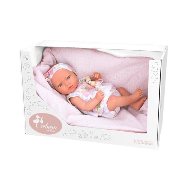 Arias Doll - 98106 - Reborn Doll 38 cm Inna Pink med filt