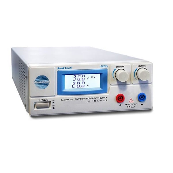 PeakTech Peak Tech Device Laboratory strömförsörjning 030 V/020 A DC, 1 st, - P 6155