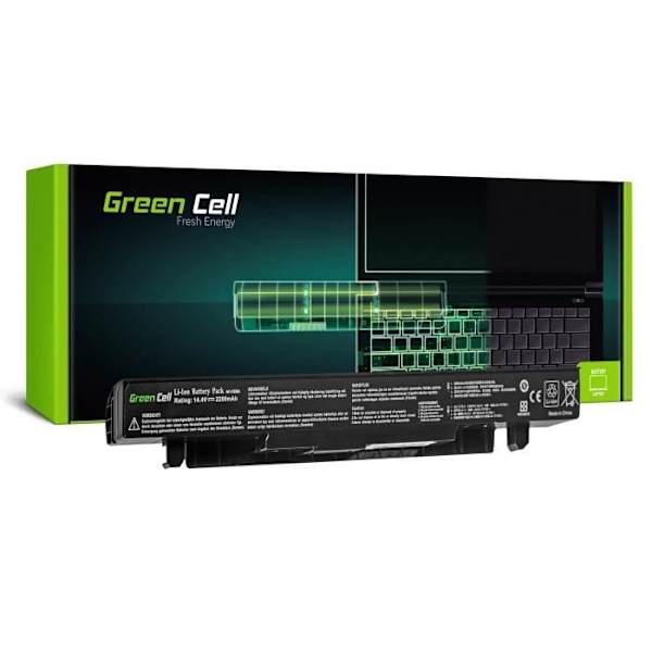 Green Cell A41-X550A Batteri för ASUS X550 X550C X550CA X550CC X550CL X550E X550L X550LN X550V X550VB X550VC X550VL 2200mAh