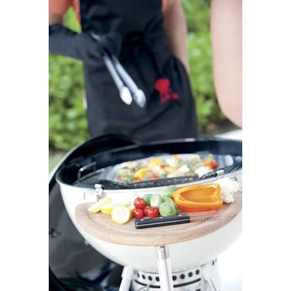 Grönsakskorg - WEBER - Stor modell i rostfritt stål för grill Grå