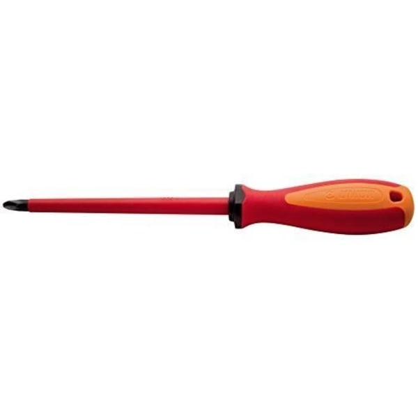Isolerad VDE-TBI Skruvmejsel Ph2 X 100 mm - UNIOR - Standard - Röd - Elektrisk skydd