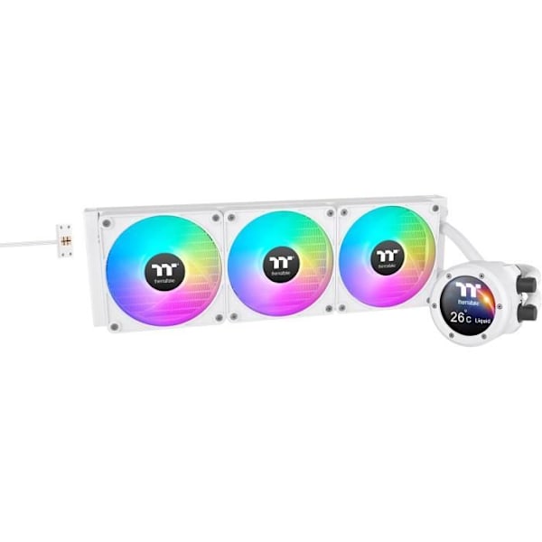 Thermaltake TH420 V2 Ultra EX ARGB All-in-One Vattenkylare för CPU Snöutgåvan - Vit Vit