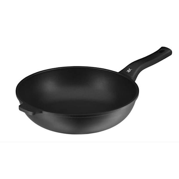 Wok Wmf - 576304291 - Permadur Premium Wok 30 cm Induktionsglaslock med ångöppning Aluminiumbeläggning