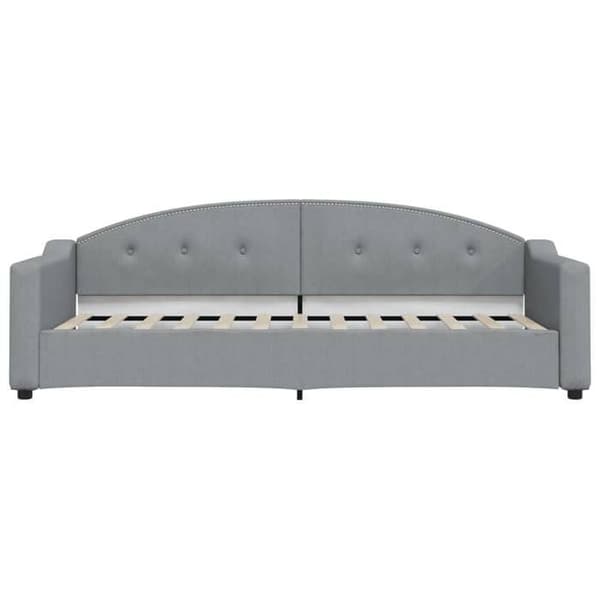 vidaXL Dagbädd Ljusgrå 80x200 cm Tyg 354178
