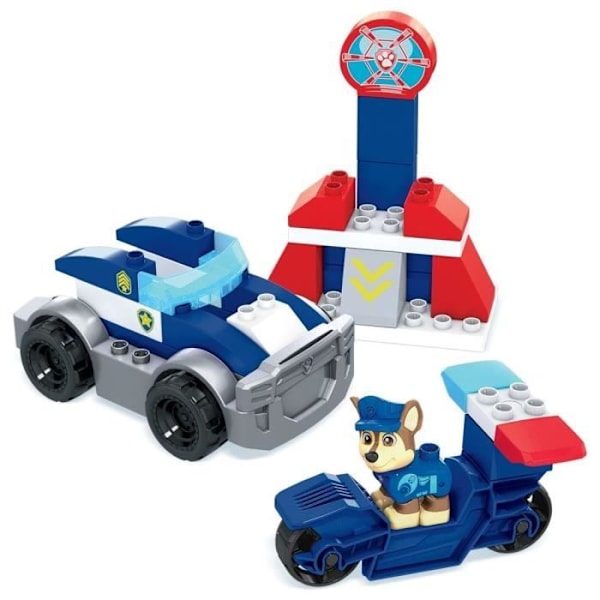 Mega Bloks - Paw Patrol Police Set - Byggstenar - Från 3 år Flerfärgad
