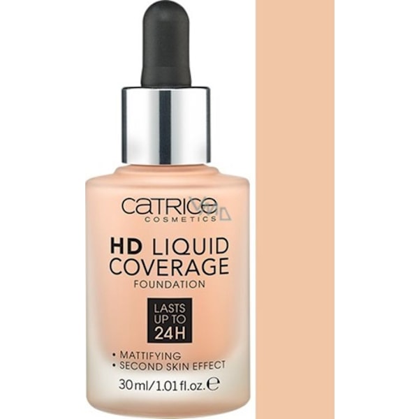 Foundation - CATRICE - HD Liquid Coverage 020 - Rose Beige - 30 ml - Hög definition Rosa beige