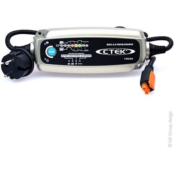 Batteriladdare - CTEK - MXS 5.0 - 12V - 5A - Intelligent